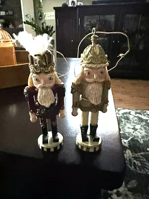 Lot Of 2 Kurt S. Adler (KSA Inc) King Nutcracker Soldier Christmas Ornament   • $8.99