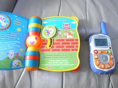 $24.50 • Buy VTech Rhyme And Discover Book Walkie Talkie Tested Works Kids Learning
