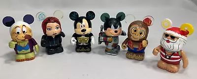 Lot Of 6 Disney Vinylmation 3  Figures DODO BLACK WIDOW BAD PETE SANTA ++ • $19.99