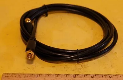 6ft RG6 Black Coax Cable F-type Gold Plated Male Connectors HI-Bandwidth Quad • $1.99