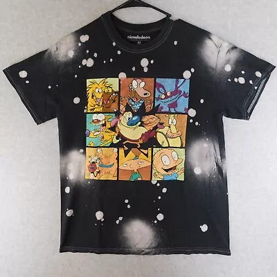 Nickelodeon Cartoon Shirt Adult Medium Black Short Sleeve CatDog Rugrats Monster • $7.20