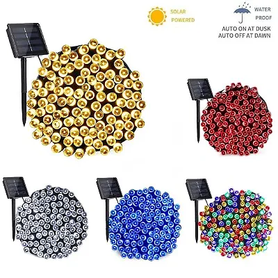 Outdoor Garden Solar Lights Fairy String Light For Party Wedding 50/100/200/500 • £8.99