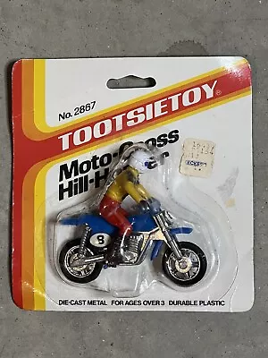 Vintage 1985 Tootsietoy Motocross Hill-Hopper Motorcycle Diecast Free Fast Ship • $64.95