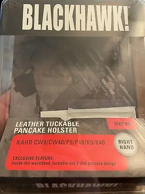 Blackhawk Leather Pancake Holster KAHR CW9/CW40/P9/P40/K9/K40 Size6 422006BK-R • $5.95