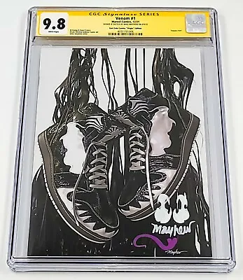 £311.23 • Buy Venom #1 Cgc Ss 9.8 Virgin Edition Signed And Remarked By Mike Mayhew
