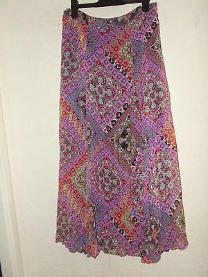 Marks & Spencer PER UNA Floaty Maxi Skirt Lined Size 20 • £5.99