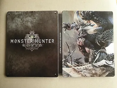 $56.70 • Buy Monster Hunter World (PS4) Steelbook Collector Edition Metal Case 🇦🇺 Preowned 