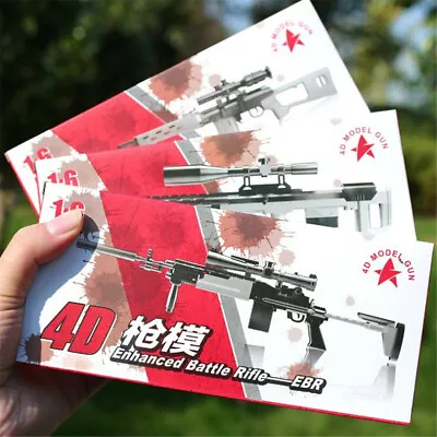 1pc 4D Assembled Sniping Series 1/6 Plastic Model Kit DIY Weapon Gun • £6.04