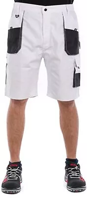 Professional Painters Decorators White Work Shorts Trousers • £16.99