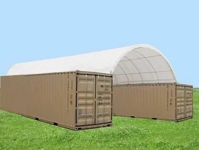 20x40 (10 Oz PE) Gold Mountain Shipping Container Fabric Canvas Building Shelter • $2599