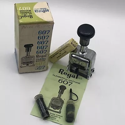 Bostitch Model 607 Numbering Machine Vintage • $17.53