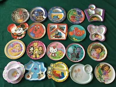 Children’s Lunch Dinner Melamine Plates Zak! Designs Disney Nick PBS U Choose • $7.99