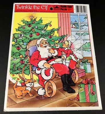 Vintage 1989 Christmas Rudolph The Red Nosed Reindeer Frame Tray Puzzle • $10