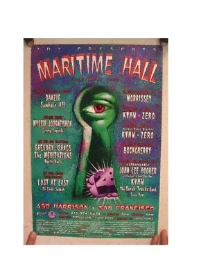 John Lee Hooker Danzig Morrissey Maritime Hall Poster Original The Smiths • $116.50