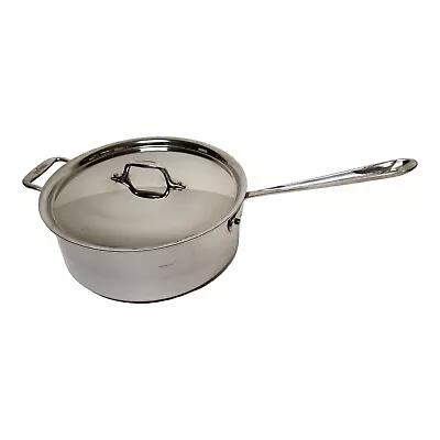 All-Clad Metal Crafters Stainless Steel Deep Saute Pan With Lid 6 QT • $119.95