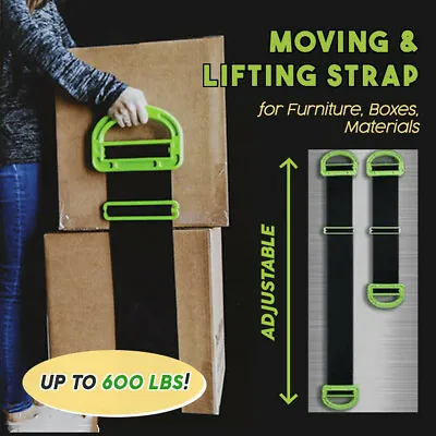 $23.20 • Buy Adjustable Moving And Lifting Straps For Furniture Boxes Mattress Lifting Straps