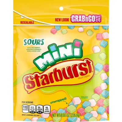 STARBURST Minis Sours Candy Bag 8.0 Ounce • $29.37