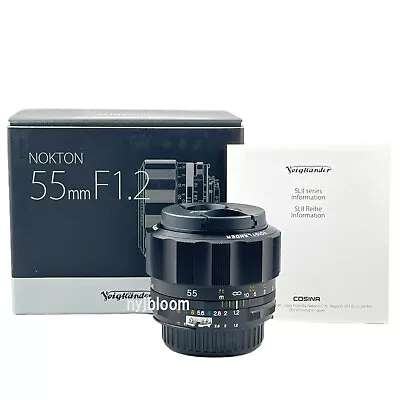 New VOIGTLANDER Nokton 55mm F1.2 SL IIs Nikon F Ai-S Mount Lens Manual Focus  • $522.28