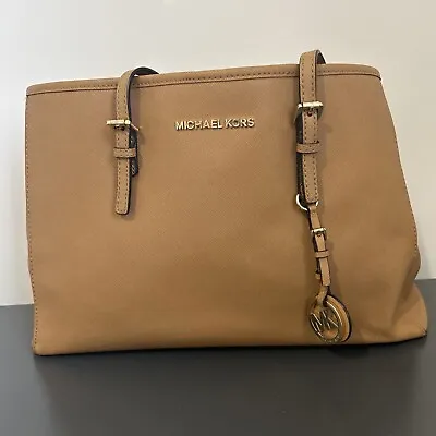 Michael Kors Genuine Tan Leather Tote Bag • £39.99