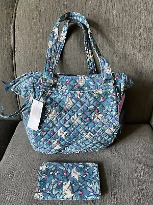 NWT Vera Bradley Glenna Satchel Bag & Checkbook Cover Hanging Around Sloth • $48.95