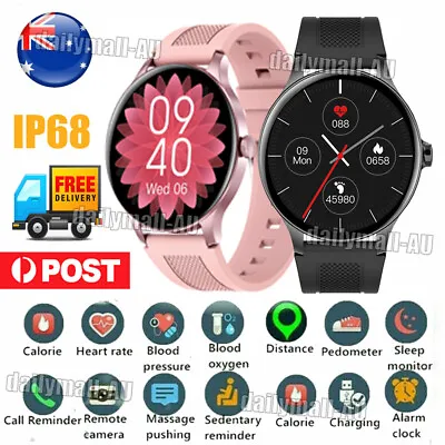 $48.29 • Buy New Smart Watch Women Men Trackers Heart Rate For IPhone Android Bluetooth IP68