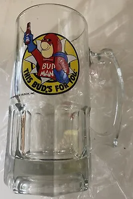 Large Bud Man  Mug/Stein This Bud’s For You 1988 Ex Condition • $6.99