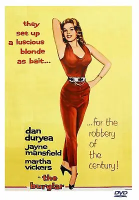 THE BURGLAR (1957) Dan Duryea Jayne Mansfield Martha Vickers ALL REG NEW DVD • $16