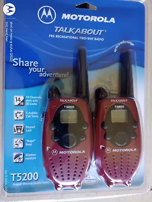 New/sealed Motorola Talkabout T5200 Walkie Talkies • $38.74