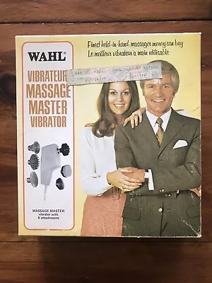 Vintage Wahl Massage Master Vibrator With Box And 6 Attachments - Works Great ! • $35.69