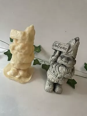 Welcome Garden Gnome Rubber Latex  Mould Mold Casting Crafts Plaster Concrete • £9.50