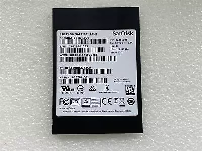 £29.95 • Buy For HP 836704-001 Sandisk Z400S SATA 2.5 Inch 64GB SSD Solid State Drive NEW