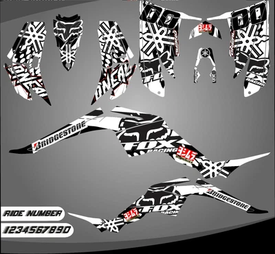 $150 • Buy Yamaha Raptor 350 Graphics Kit 2004 2006 2009 To 2014 Decals Stickers Atv Utv
