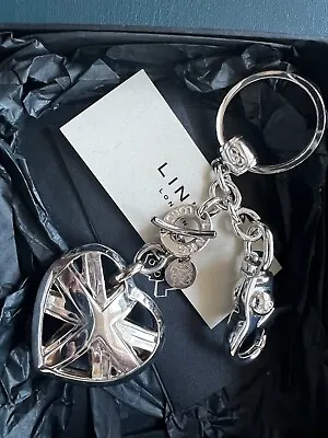 Links London Keyring Heart Bag Charm Sterling Silver London 2012 Olympic Games • £95.02