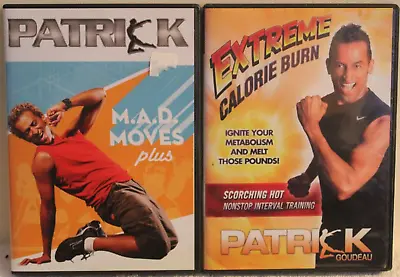 2 Patrick Goudeau Workout DVD Lot M.A.D. Moves Plus Extreme Calorie Burn Interva • $29.04