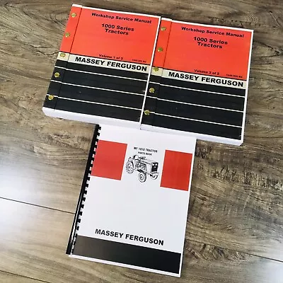 Massey Ferguson 1010 Tractor Service Parts Manual Repair Shop Set Catalog Book • $99.97