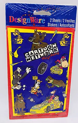  American Greetings Cartoon Network Wacky Racing Stickers 2 Sheets New 1997 • $11.69