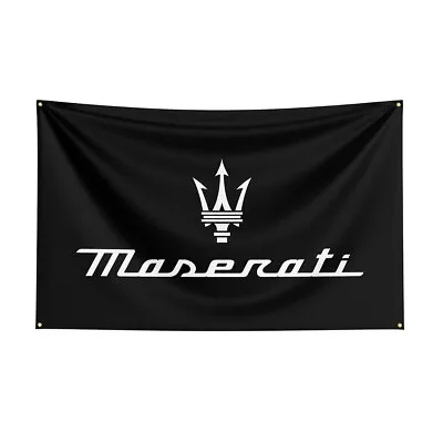 Maserati Banner 3x5ft Sign Porcelain Vintage Enamel Service Oil Gas Car Door • $14.99