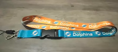 New NFL Miami Dolphins Lanyard Keychain • $4.50