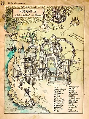 £5.29 • Buy Harry Potter Hogwarts Map