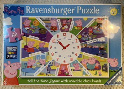 £12 • Buy Peppa Pig Jigsaw Puzzle Clock Game 60pc RAVENSBURGER Age 4+ New & Sealed