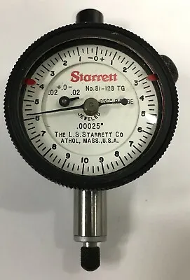Starrett 81-128TG Dial Indicator 0-.040  Range .00025  Graduation  • $108.50