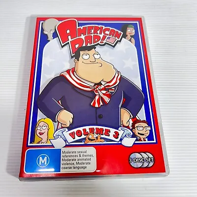 American Dad : Volume 3 DVD 3-Disc Set VGC + Free Postage • $8.46