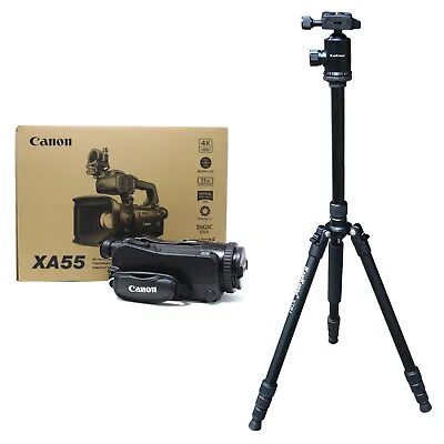 Canon XA55 UHD 4K Camcorder 3G-SDI Output + KamKorda Tripod UK NEXT DAY DELIVERY • £1633
