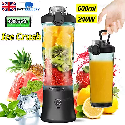 Electric Mini Juice Maker Portable Blender Smoothie Juicer Fruit Machine IPX67 • £19.98
