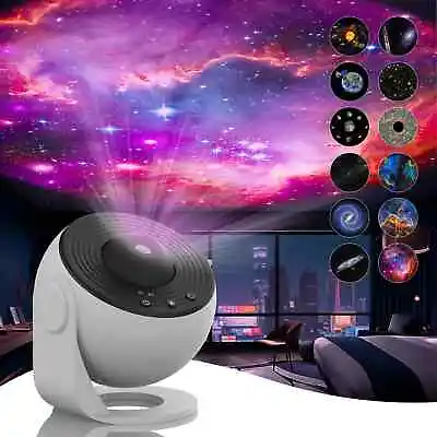 LED Galaxy Projector Starry Night Light Moon Star Sky Nebula Projection Lamp NEW • $30.99