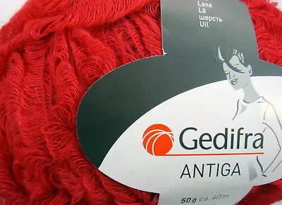 £1 • Buy Gedifra Antiga 50g Ball. Chunky Ribbon Eyelash Yarn With Mohair Wool. Pick Shade