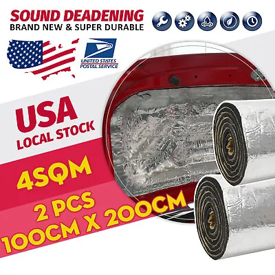 $60.79 • Buy 10mm Thick Thermal Sound Deadener Car Heat Shield Insulation Noise Reduce Mat