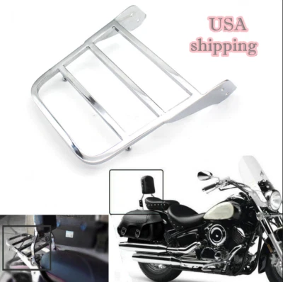 $34.70 • Buy Chrome Sissy Bar Luggage Rack For Yamaha VStar 650 V-Star 1100 Classic Dragstar