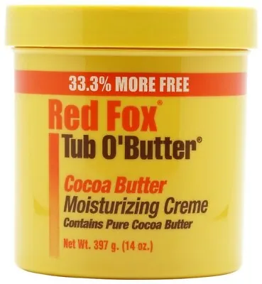 Red Fox Tub O' Butter Cocoa Moisturizing Creme | Contains Pure Cocoa Butter 397g • £8.49