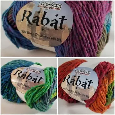 Cascade Yarns Rabat 50% Wool  30% Acrylic 20% Silk 109y 100g 3.5oz • $7.90